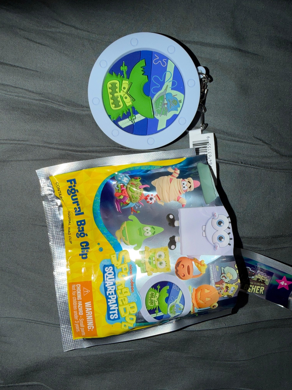 SpongeBob SquarePants Blue & Green Figure Bag Clip The Flying Dutchman